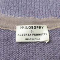 Alberta Ferretti Vest in Paars / Beige