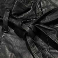 Set Shorts Leather in Black