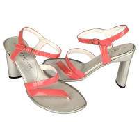 Pollini Sandales en Cuir verni en Rose/pink