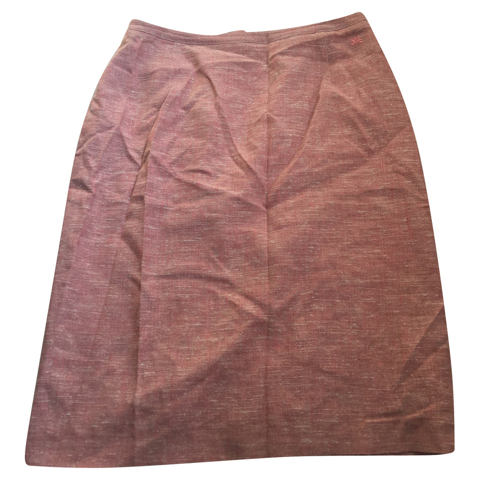 Burberry Skirt Linen in Orange