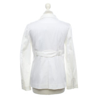 Hoss Intropia Veste/Manteau en Coton en Blanc