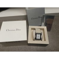 Christian Dior Montre-bracelet en Cuir en Blanc