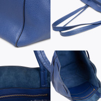 Céline Cabas Phantom Leather in Blue