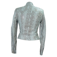 Karen Millen Leather jacket in turquoise