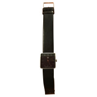 Calvin Klein Armbanduhr aus Leder in Schwarz