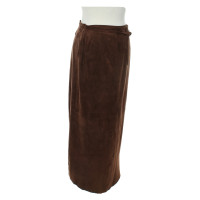 Riani Skirt Suede in Brown