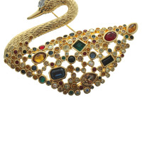 Swarovski Brooch with semi-precious stones