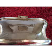 Anya Hindmarch Clutch Bag Leather in Gold