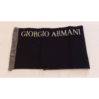 Giorgio Armani Schal/Tuch aus Wolle in Schwarz