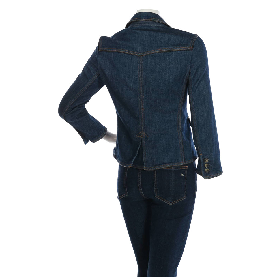 Theory Blazer aus Baumwolle in Blau