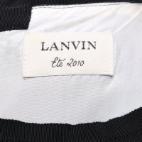 Lanvin Kleid in Creme/Schwarz