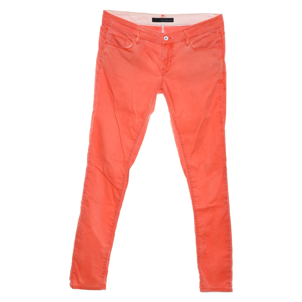 Calvin Klein Jeans Jeans Cotton in Orange