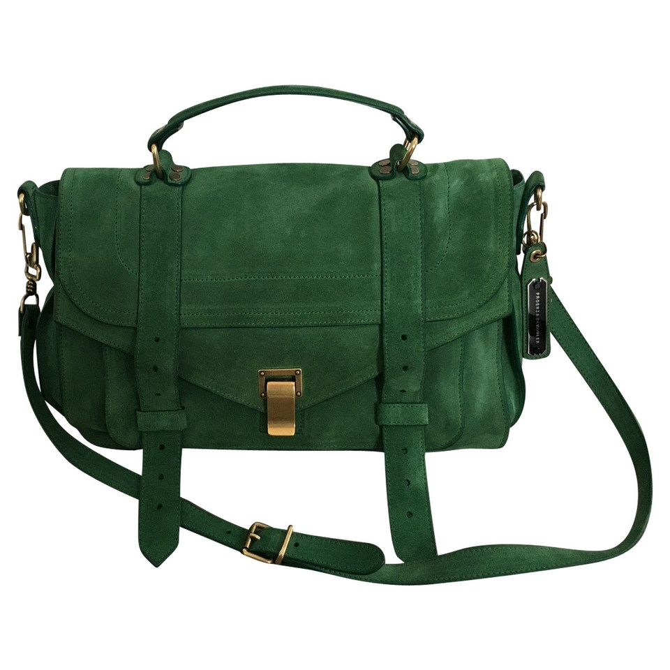 Proenza Schouler Handtasche aus Wildleder in Grün