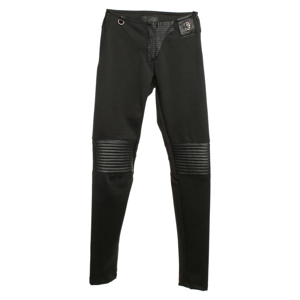 Philipp Plein Biker pants in black
