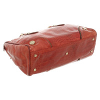 Borbonese Handtasche aus Leder in Rot