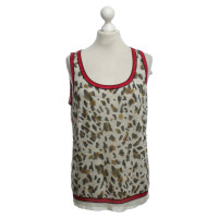Marc Cain Twin set with stripes / leopard pattern