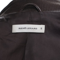 René Lezard Leather jacket in brown