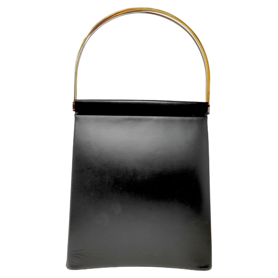 Cartier Tricolor Trinity Bag Leer in Zwart