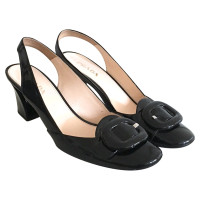 Prada Sandals Patent leather in Black