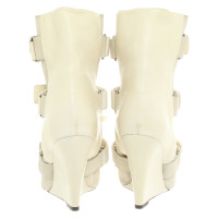 Isabel Marant Stiefeletten aus Leder in Creme