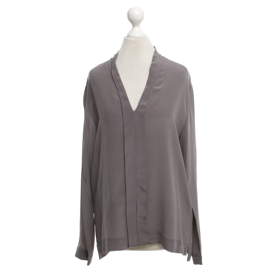 Drykorn Anthracite silk blouse