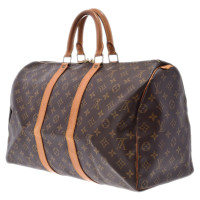 Louis Vuitton Keepall 45 aus Canvas in Braun