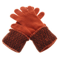 Hermès Cashmere gloves in orange