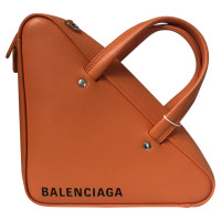 Balenciaga Triangle Bag Leer in Oranje