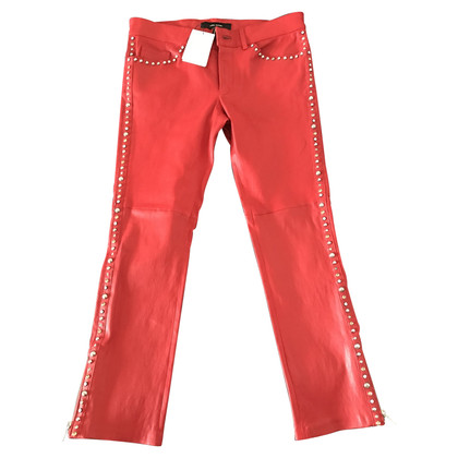 Isabel Marant Trousers Leather in Red