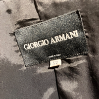 Giorgio Armani Giacca/Cappotto in Lana in Nero