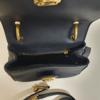 Burberry DK88 Top Handle Bag Leer in Zwart