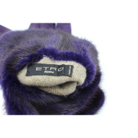 Etro Gloves Wool in Violet