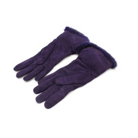 Etro Handschuhe aus Wolle in Violett