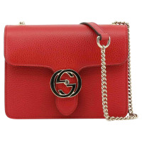 Gucci Interlocking Leather in Red
