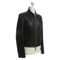 Ermanno Scervino Leather jacket in black