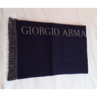 Giorgio Armani Schal/Tuch aus Wolle in Blau