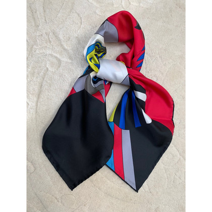 Lancel Echarpe/Foulard en Soie en Bleu