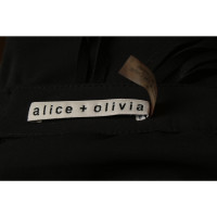 Alice + Olivia Rock aus Leder in Schwarz