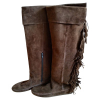 Maje Boots Leather in Brown