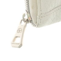Longchamp Täschchen/Portemonnaie aus Leder in Creme