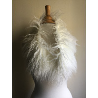 Blumarine Scarf/Shawl Fur in White