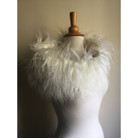 Blumarine Scarf/Shawl Fur in White