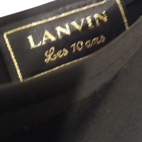 Lanvin Zwarte rok met satijnen zoom