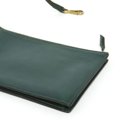 Hermès Clutch Bag Leather in Green
