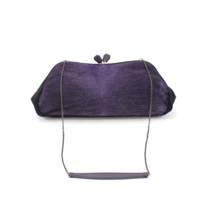 Prada Handbag Fur in Violet