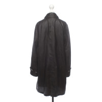 Giorgio Armani Jacket/Coat Silk in Brown