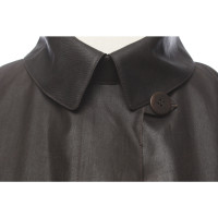 Giorgio Armani Jacket/Coat Silk in Brown