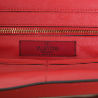 Valentino Garavani Rockstud Tote Bag in Pelle in Rosso