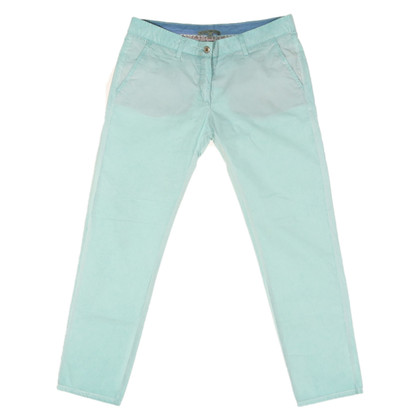 Patrizia Pepe Trousers Cotton in Turquoise