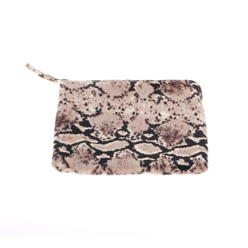 Andere Marke Ponyfell Clutch / Ipad-Case